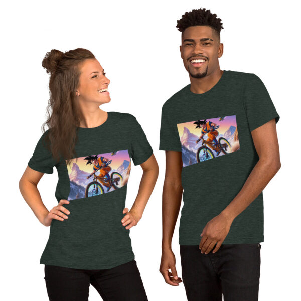 Super Saiyan Mountain Biker Unisex t-shirt - Image 3