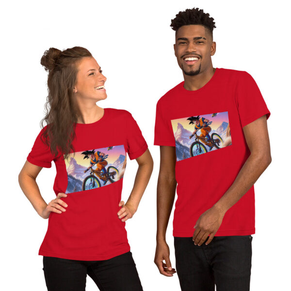 Super Saiyan Mountain Biker Unisex t-shirt - Image 4