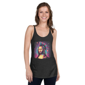 Women's Punk Mona Lisa Racerback Tank